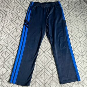 Tek Gear men’s small drawstring dark blue/blue straight/wide leg sweatpants!